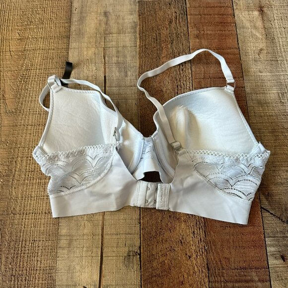 Tahari Bra Size 34C Light Blue Padded Underwire Adjustable Clasp Back - Picture 4 of 4